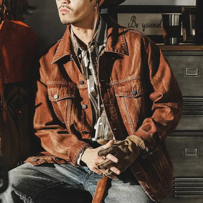 Denim Men's Jacket Classic Style Meets Modern Comfort