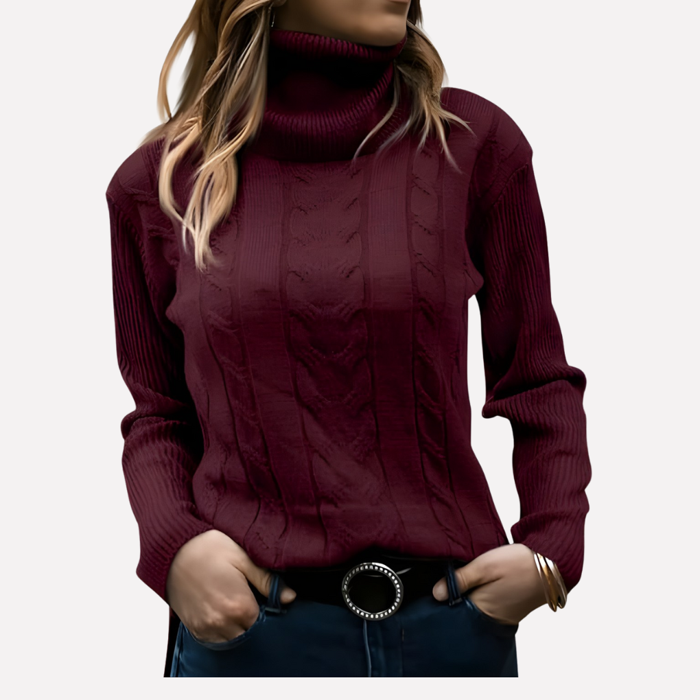 Women’s Turtleneck Pullover – Relaxed Everyday Style