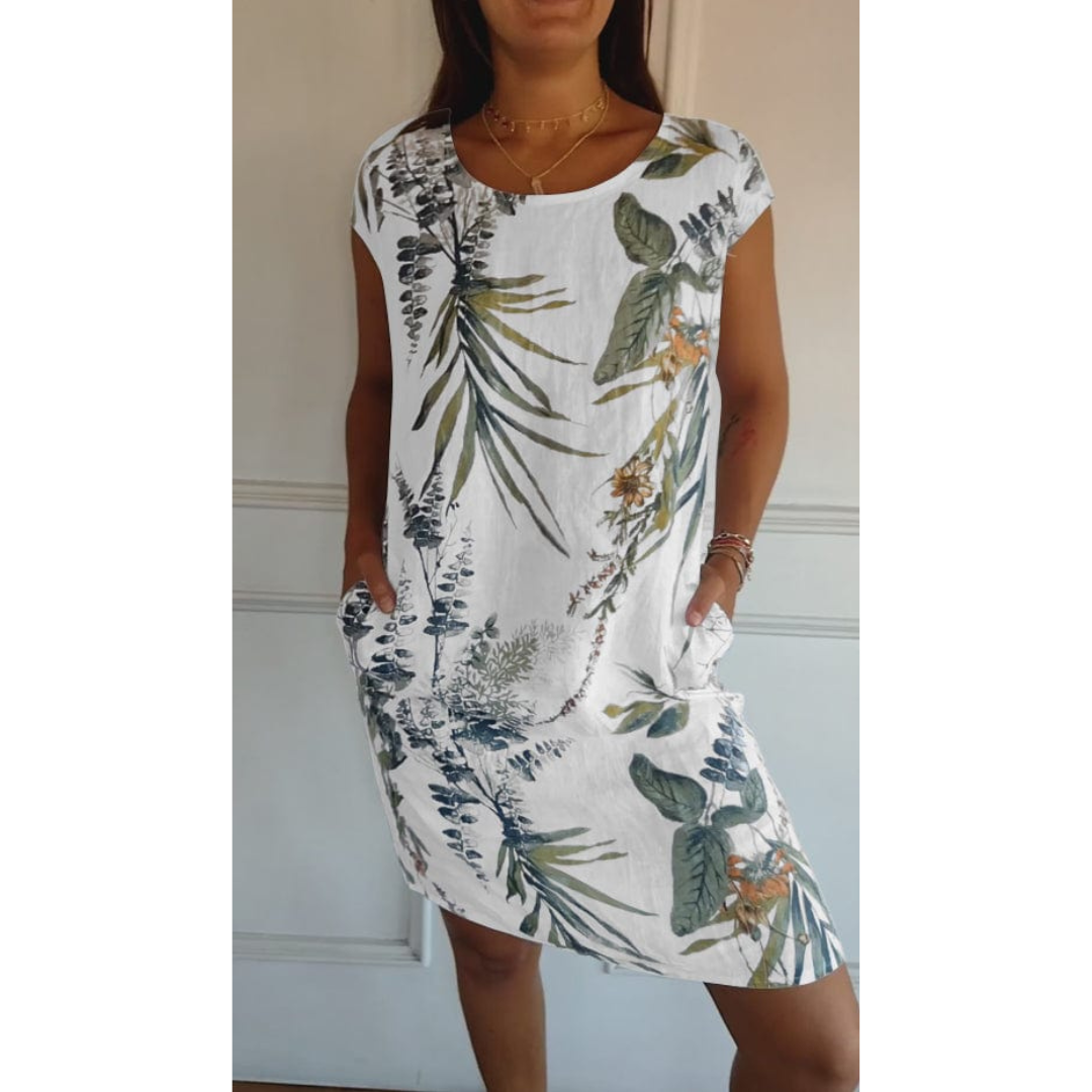 Comfortable Round-Neck Dress