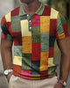 Men’s Checkered Polo Shirt – Modern Style Meets Comfort