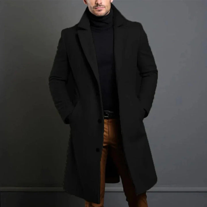 Men’s Wool-like-Blend Coat – Modern Elegance for Cool Seasons