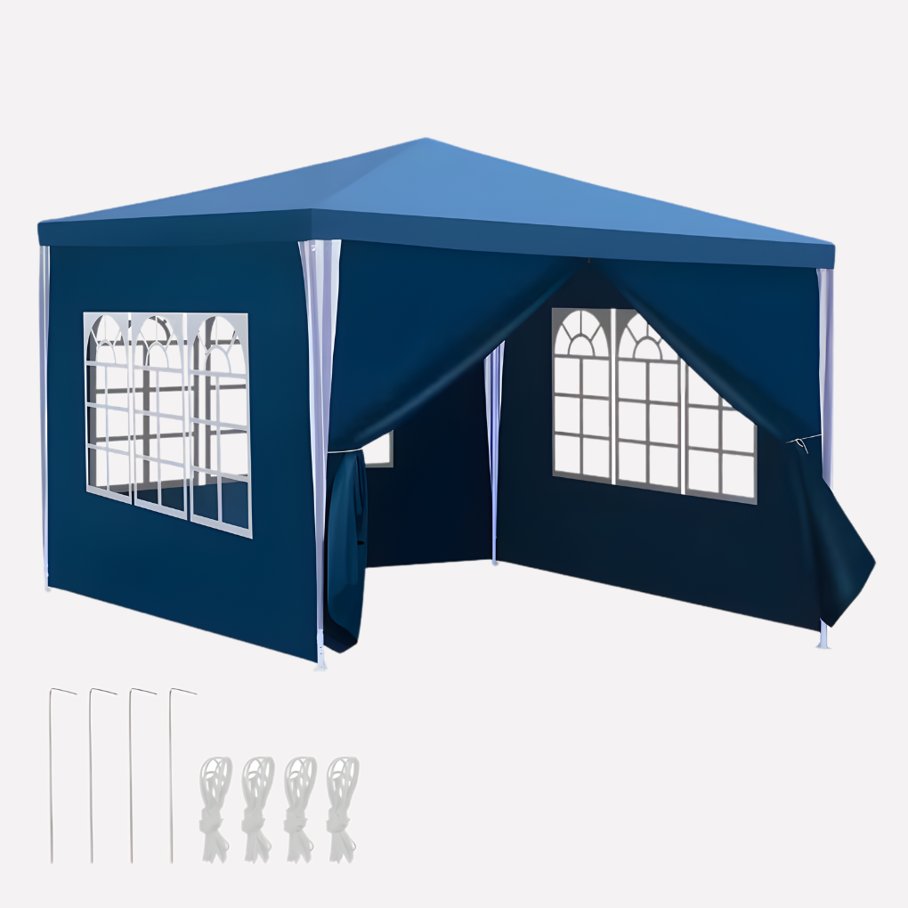 Garden Pavilion Party Tent with Removable Side Panels