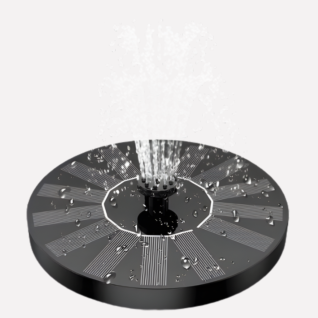 Solar-Powered Outdoor Fountain