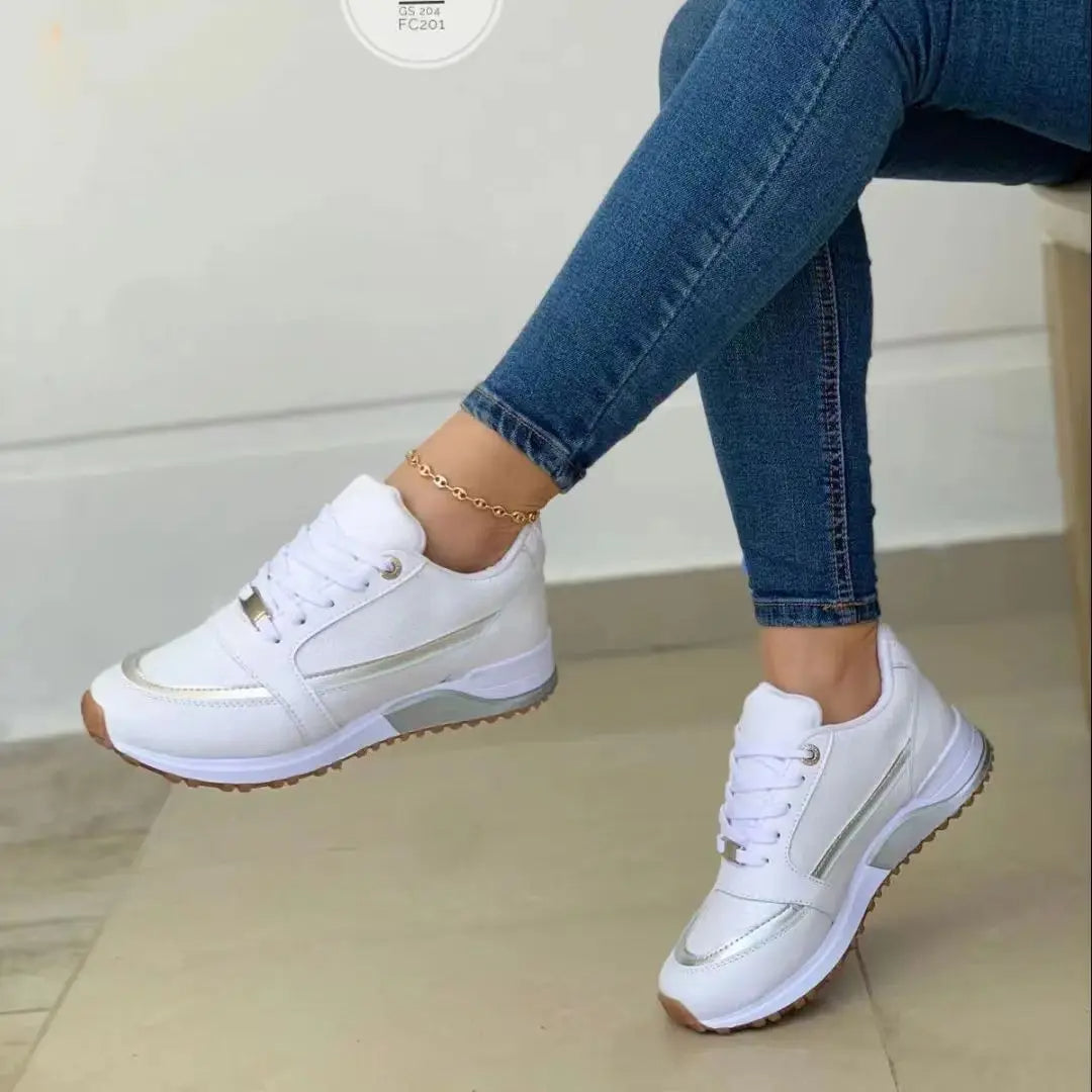 Womens mesh patchwork sneakers