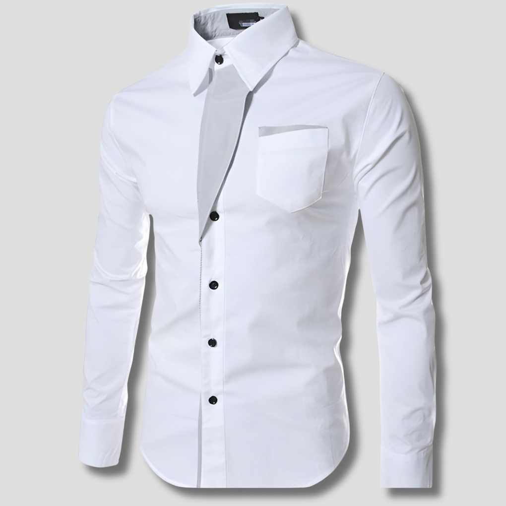 Men’s Long-Sleeve Shirt – Classic Cotton Design