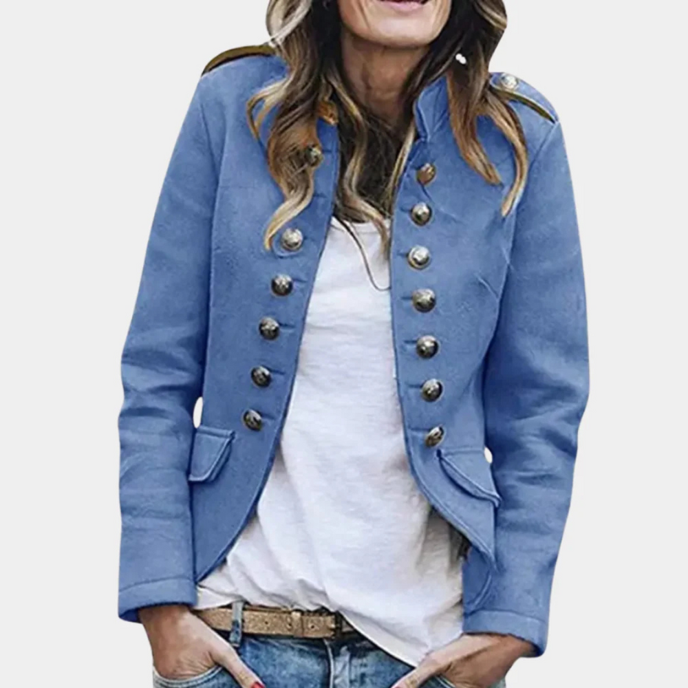 Women's Double Breasted Wool-like Coat