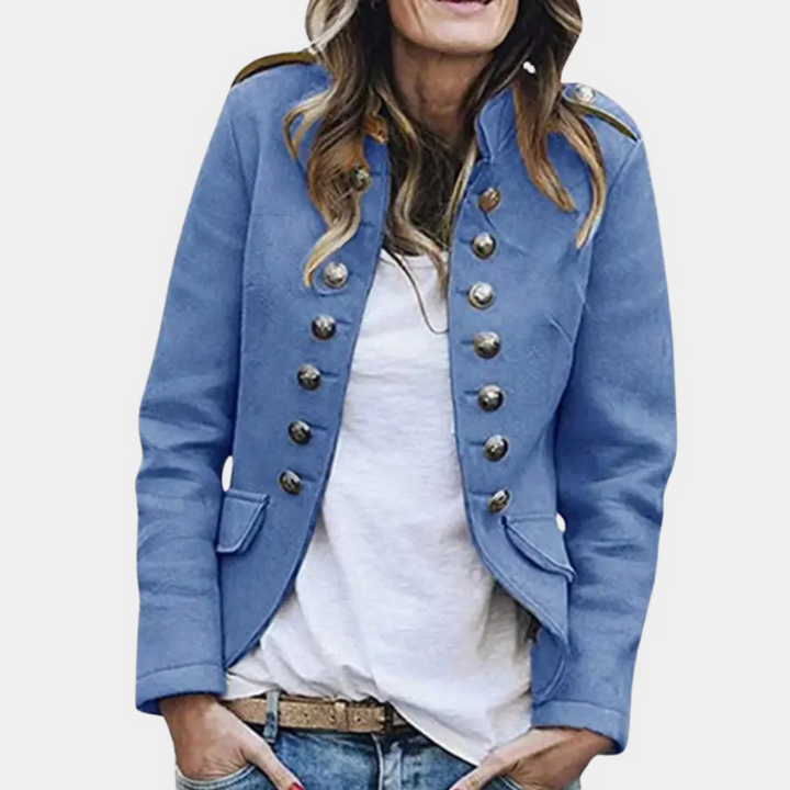 Women's Double Breasted Wool-like Coat