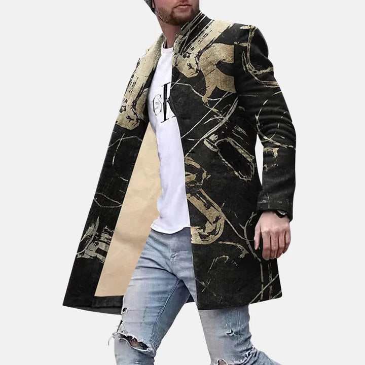 Street Print Coat – comfortable &amp; Adjustable Men’s Jacket