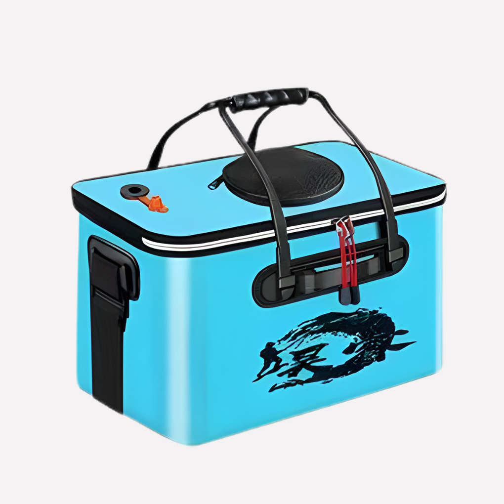 Fishing Bucket with Integrated Live Fish Storage
