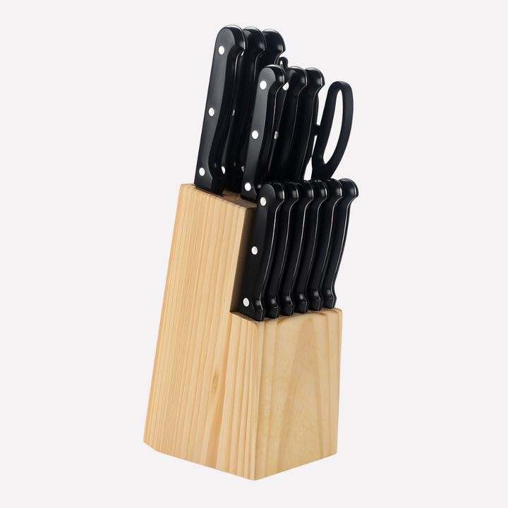 14-Piece High Carbon Stainless Steel Kitchen Knife Set