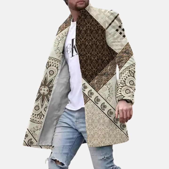 Street Print Coat – comfortable &amp; Adjustable Men’s Jacket