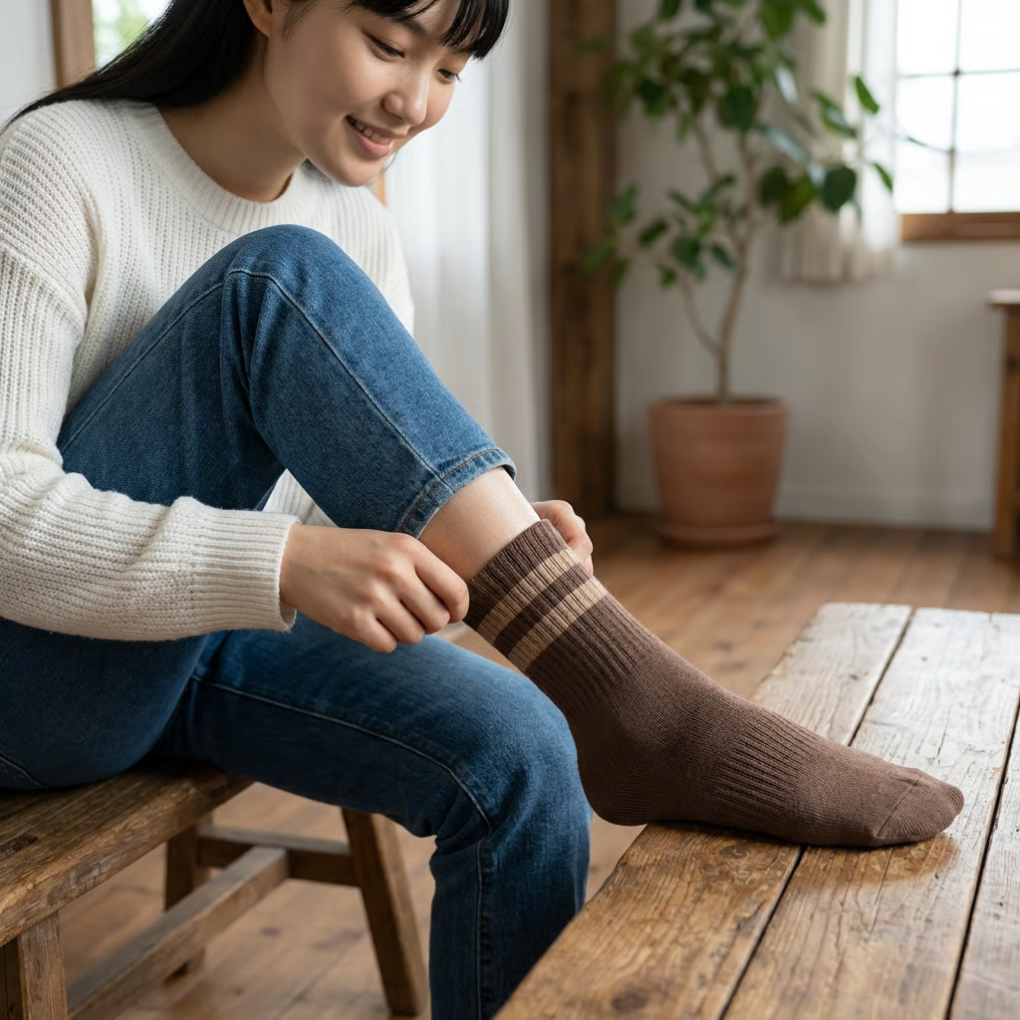 Women’s Striped Crew Socks