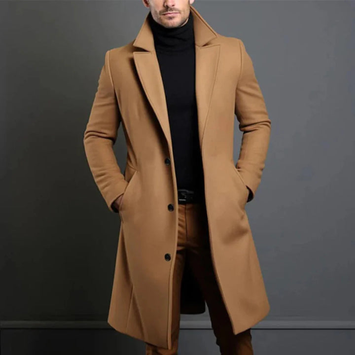 Men’s Wool-like-Blend Coat – Modern Elegance for Cool Seasons
