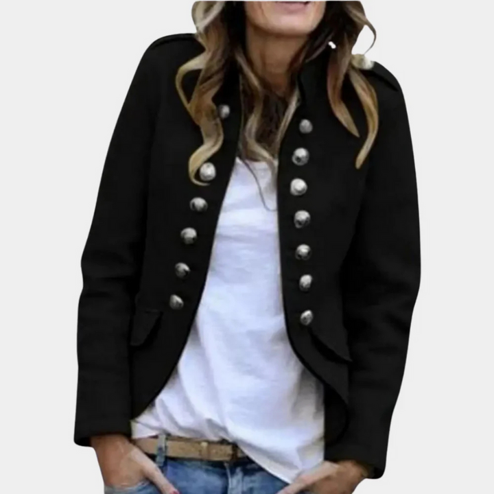 Women's Double Breasted Wool-like Coat