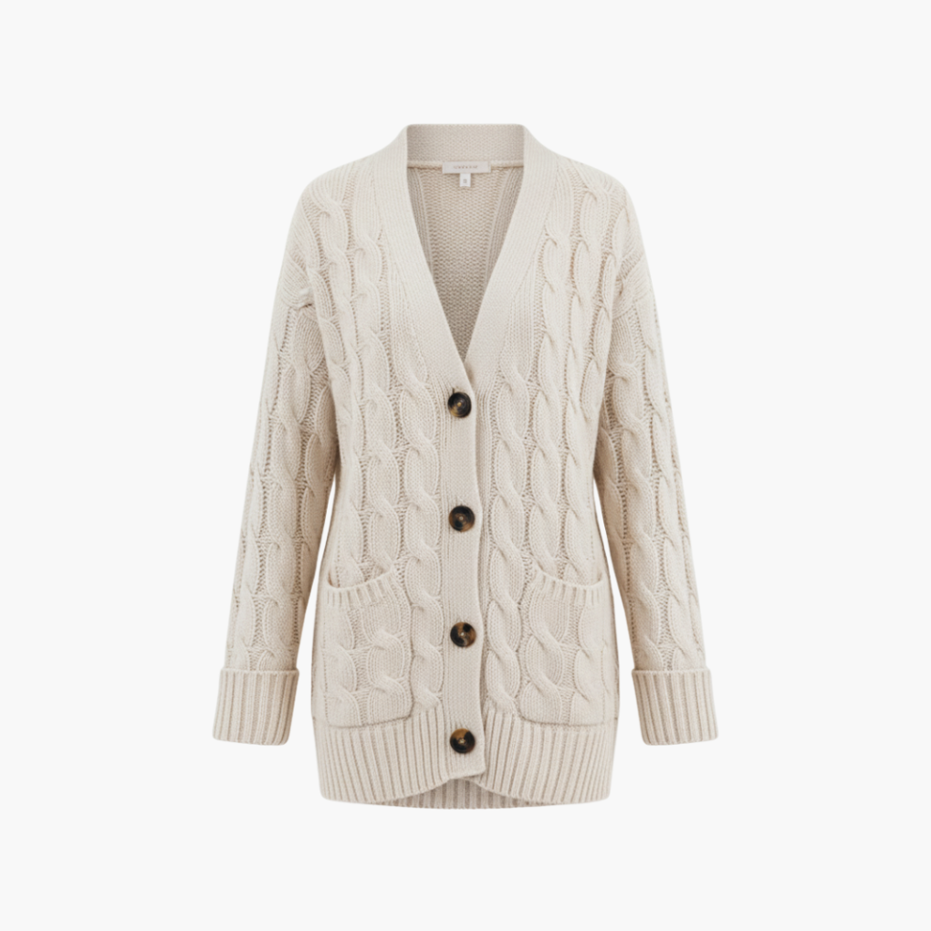Women’s Cardigan with Buttons and Pockets