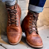 Vintage Lace-Up Boots for Men
