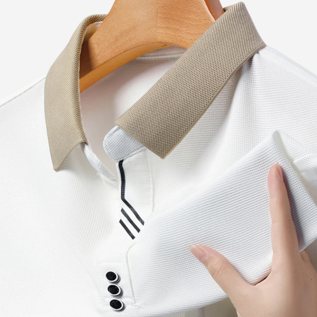 comfortable Long-Sleeve Polo for Men