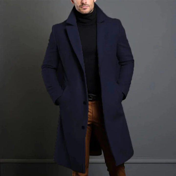 Men’s Wool-like-Blend Coat – Modern Elegance for Cool Seasons
