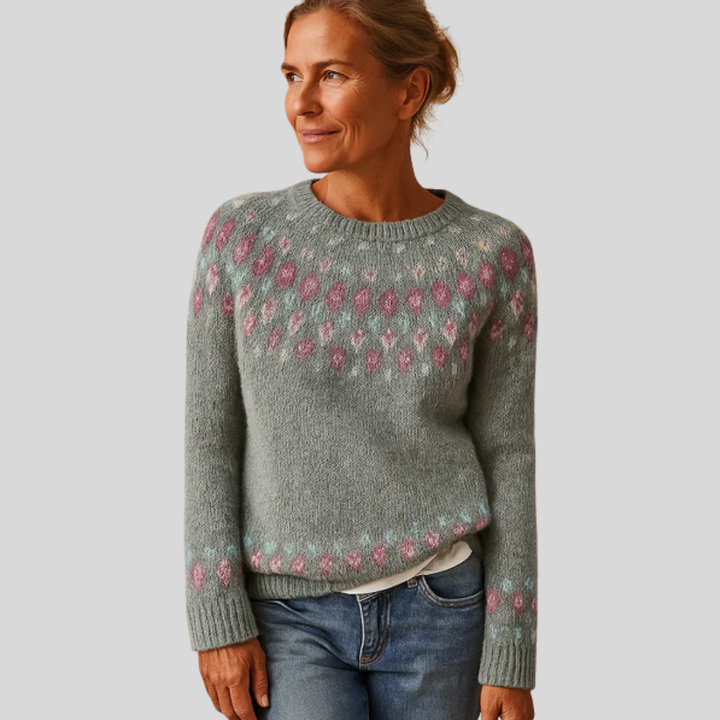 Women’s Printed Wool-like Sweater