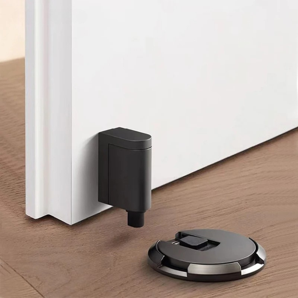 No Drill Magnetic Door Stopper Floor Mount