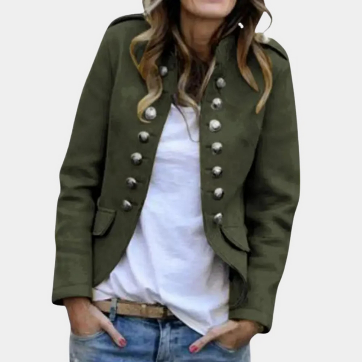 Women's Double Breasted Wool-like Coat
