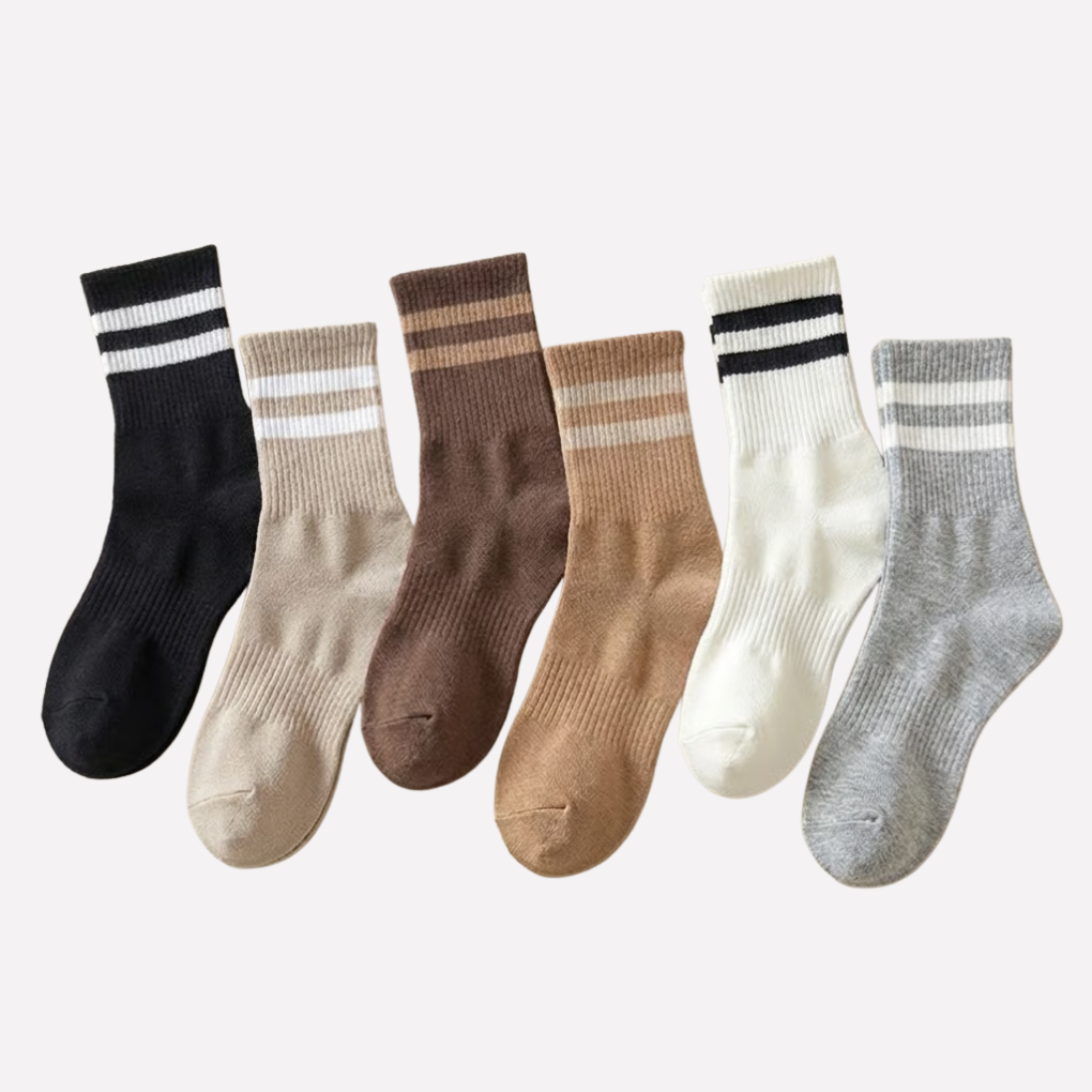 Women’s Striped Crew Socks