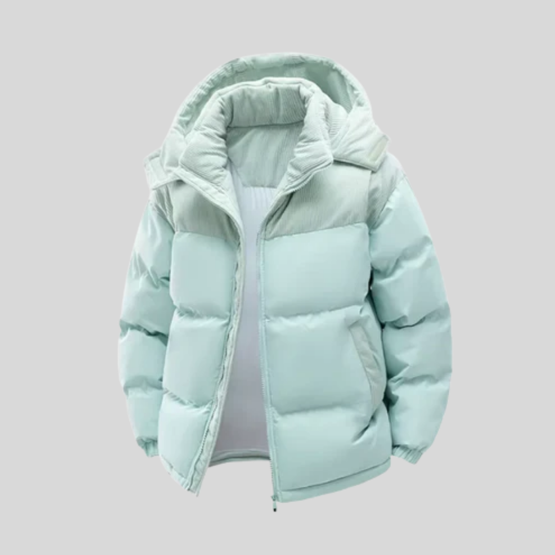 Men's Insulated Winter Jacket with Hood