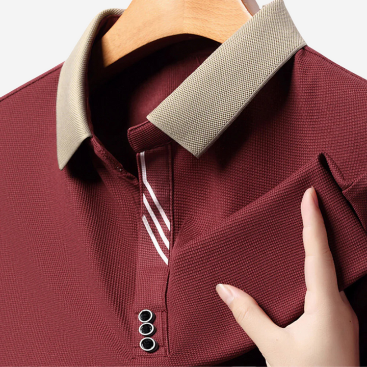 comfortable Long-Sleeve Polo for Men