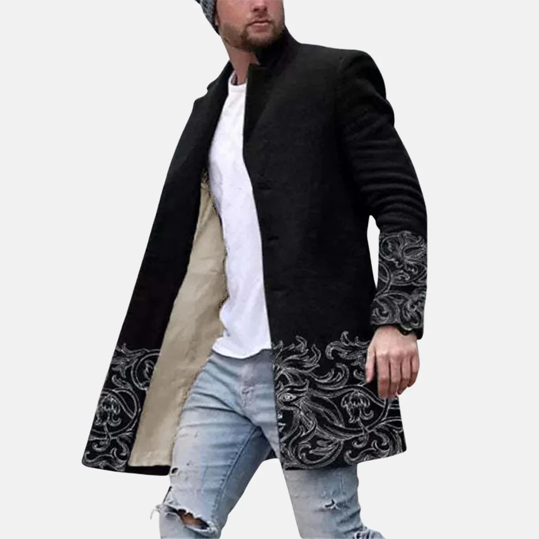 Street Print Coat – comfortable &amp; Adjustable Men’s Jacket