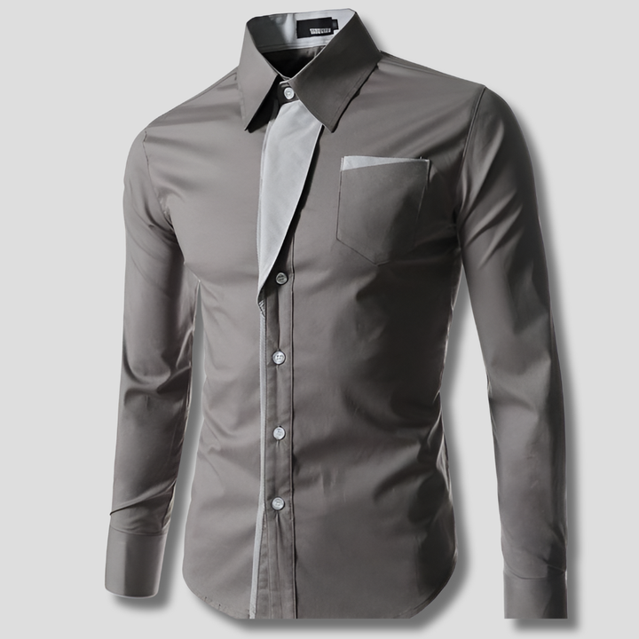 Men’s Long-Sleeve Shirt – Classic Cotton Design