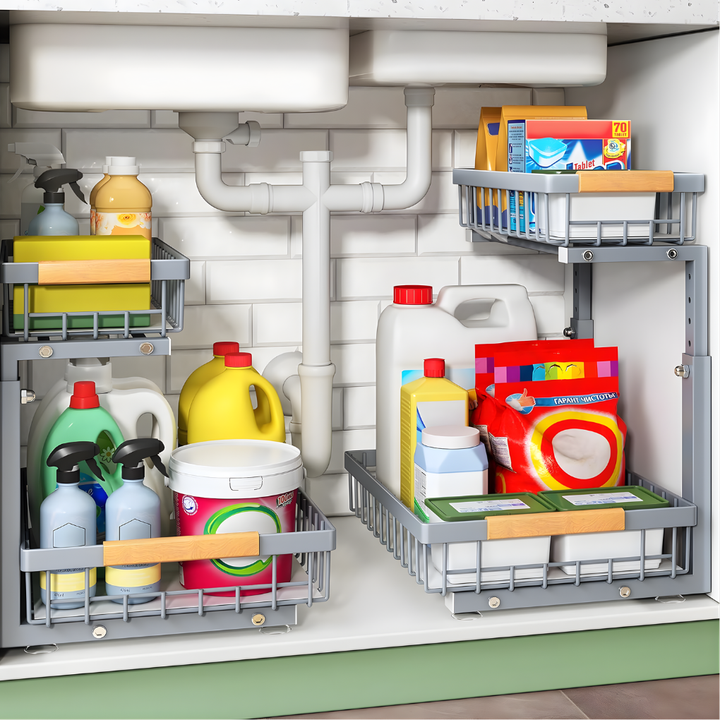 Under Sink Sliding Organizers