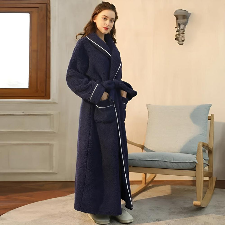 Luxe Fleece Warmth Comfort Bathrobe