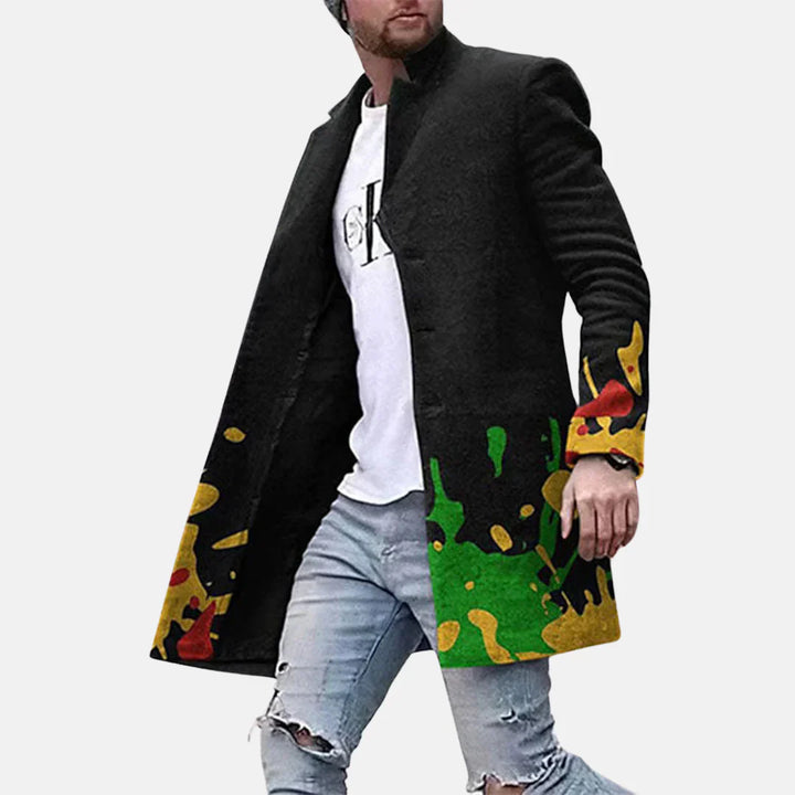 Street Print Coat – comfortable &amp; Adjustable Men’s Jacket