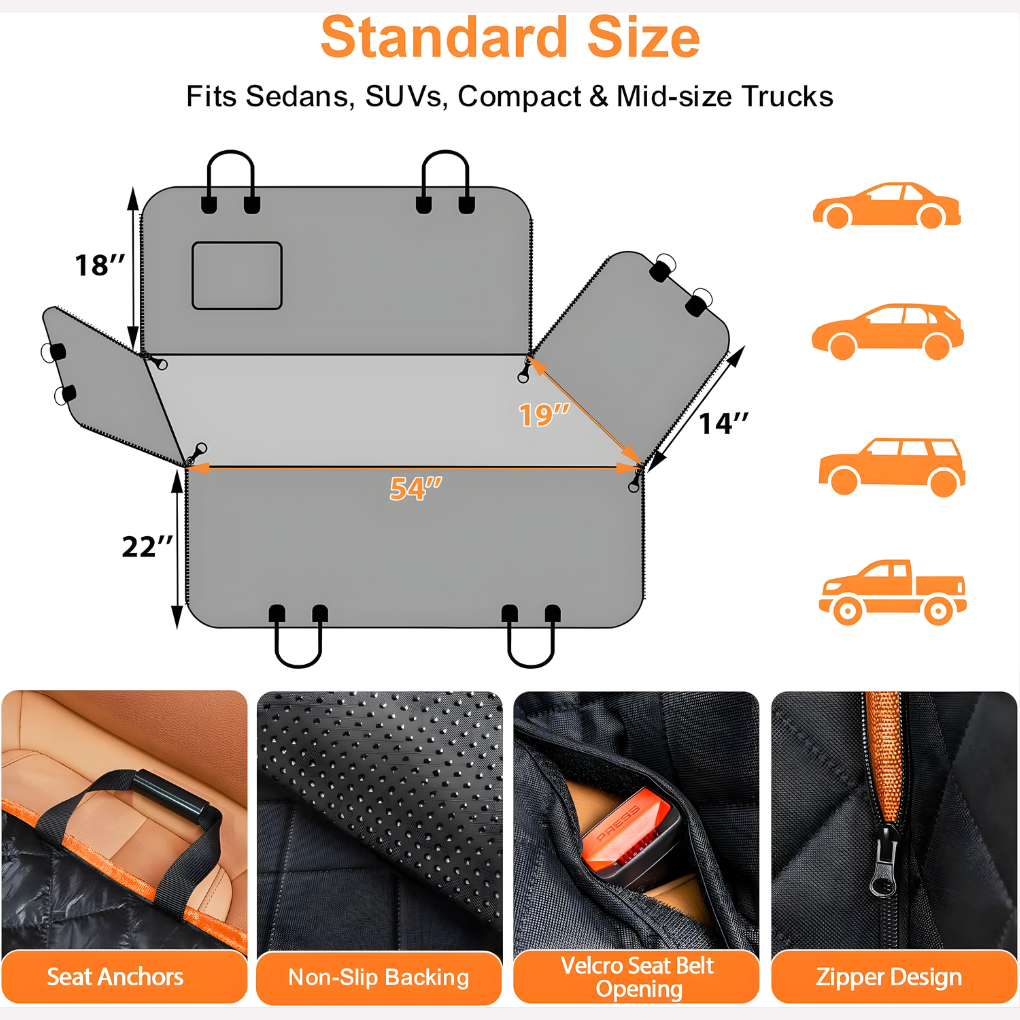 Dog Car Seat Cover for Pets