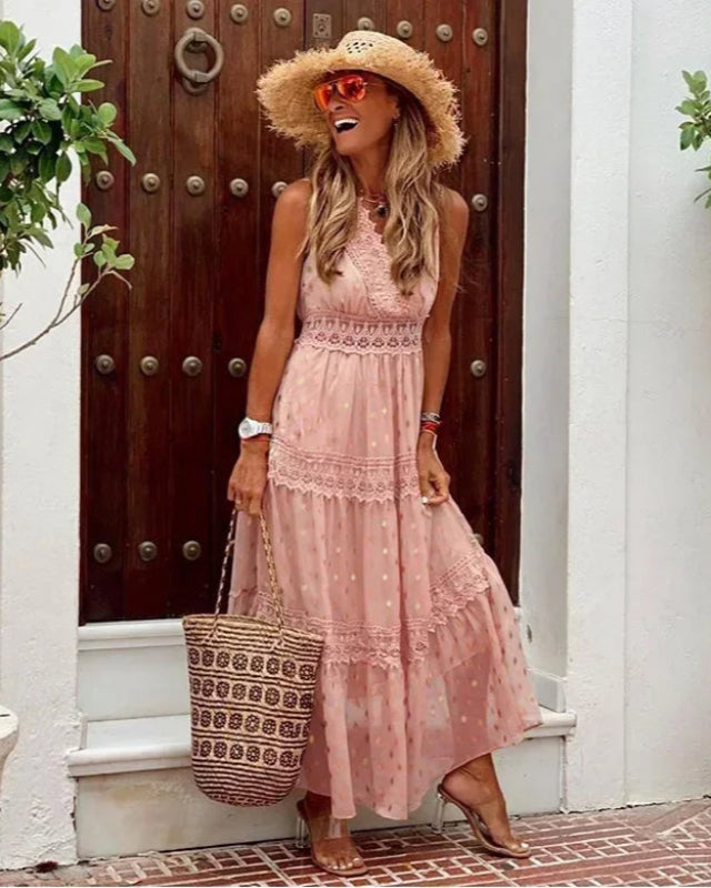 Long Printed Maxi Dress for Women