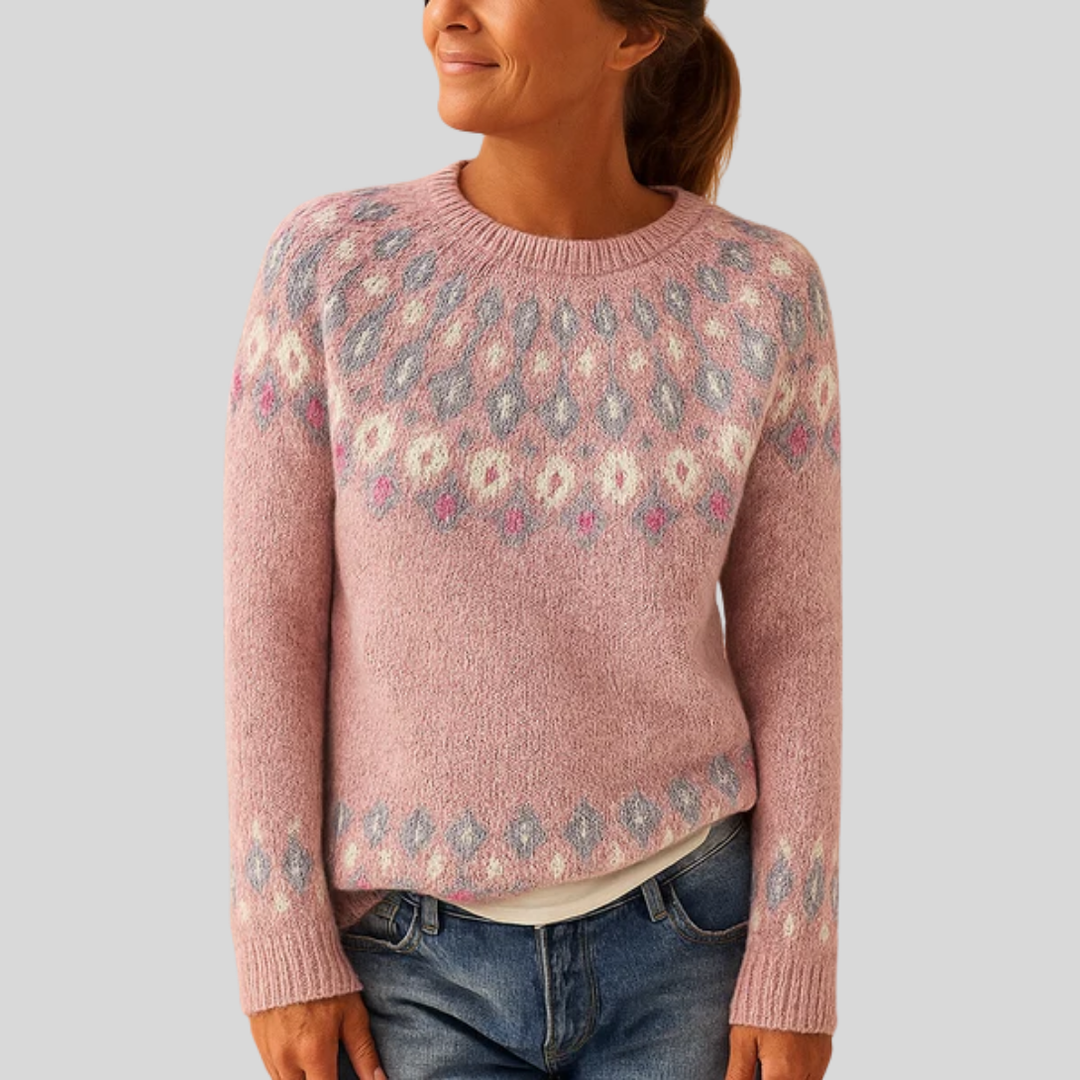 Women’s Printed Wool-like Sweater