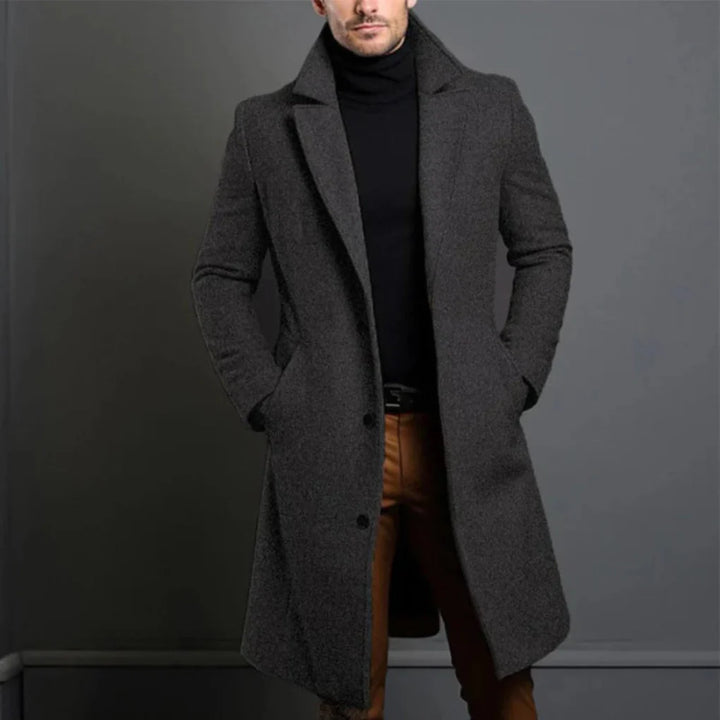 Men’s Wool-like-Blend Coat – Modern Elegance for Cool Seasons