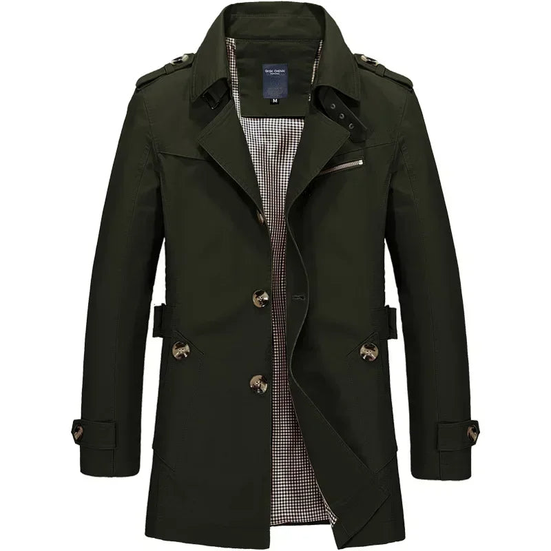 Classic Business Windbreaker for Men