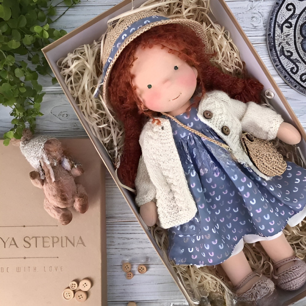 Handmade Waldorf Cuddly Doll