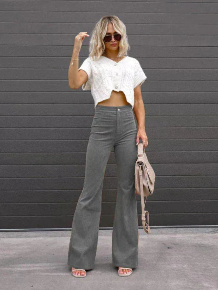 Women's Trendy Corduroy Flare Pants
