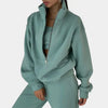 Comfortable Tracksuit Pullover with Zipper for Women