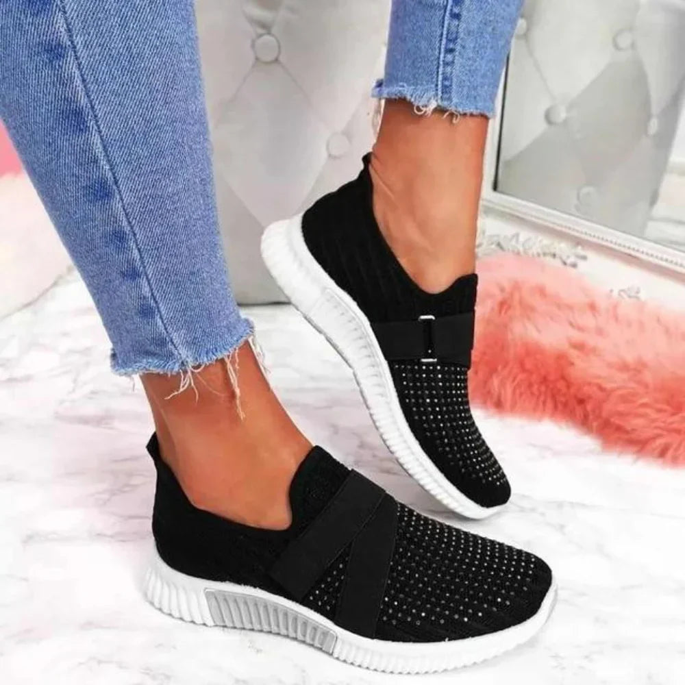 Breathable comfortable Slip-On Sneakers for Women