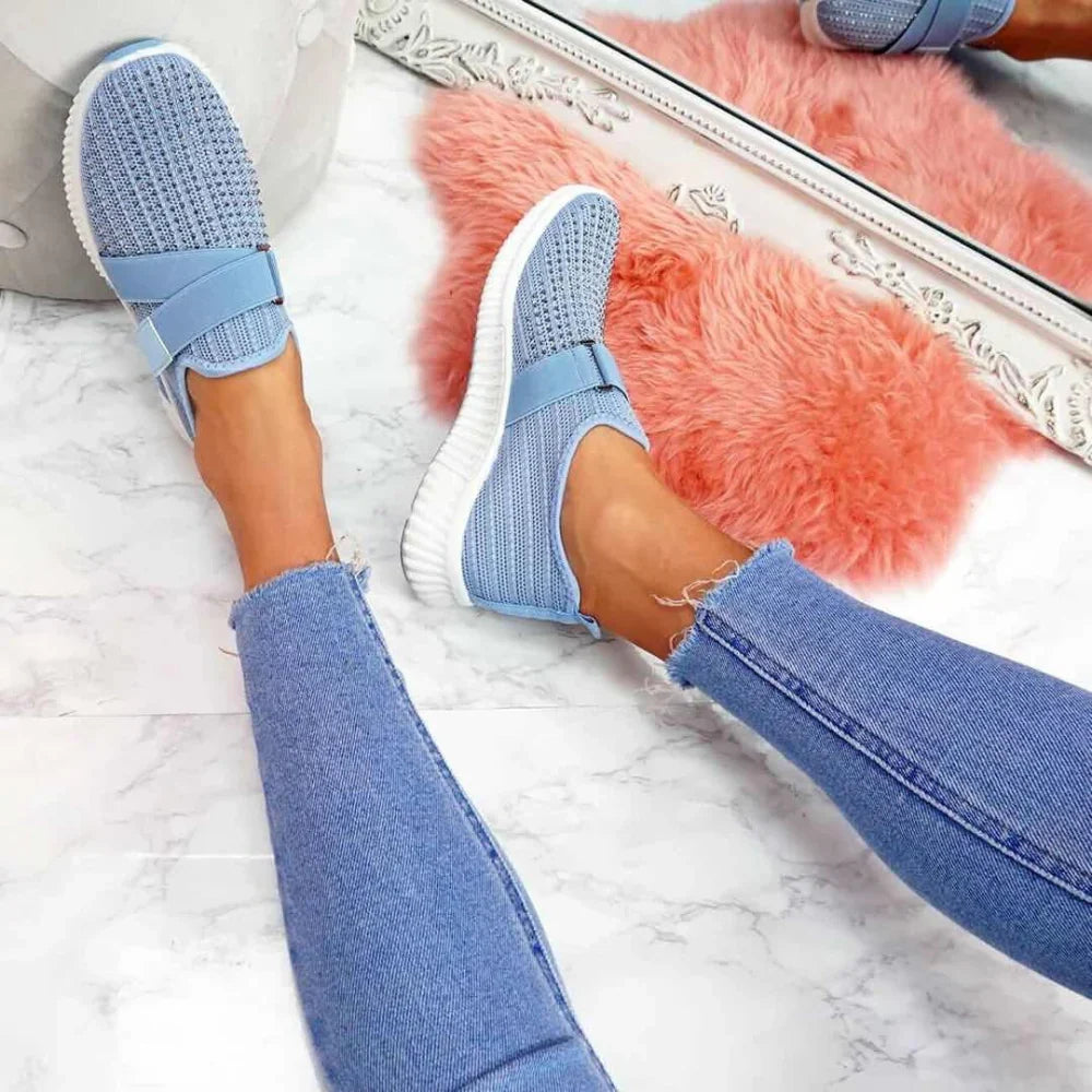 Breathable comfortable Slip-On Sneakers for Women
