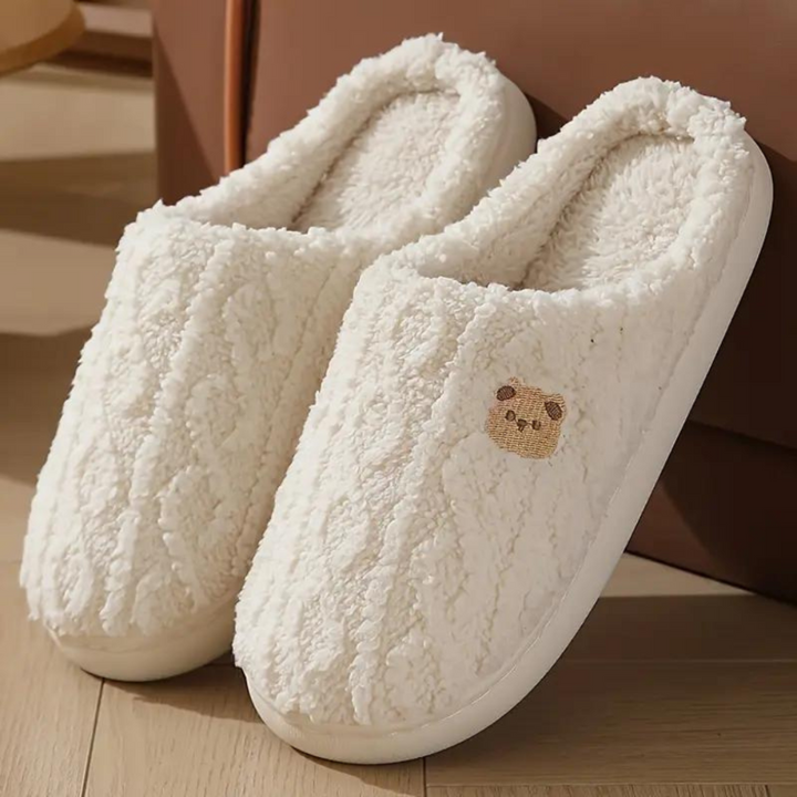 Women’s Winter Ready Comfort Fluffy Bear Slippers