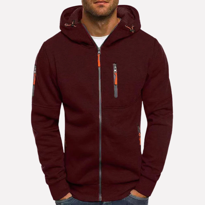 Stylish Hooded Sweatshirt Jacket