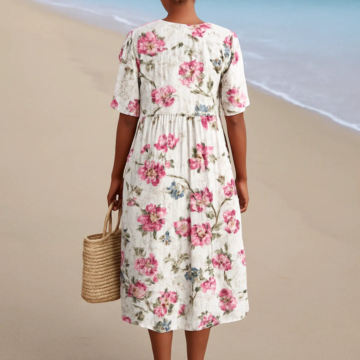 Inspired Floral Linen Dress – Breezy Everyday Style