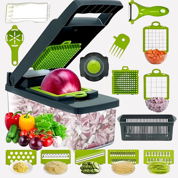 4‑in‑1 Vegetable Chopper and Spiralizer
