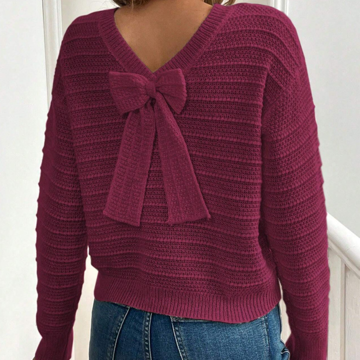 Women’s Bow-Back Pullover Sweater