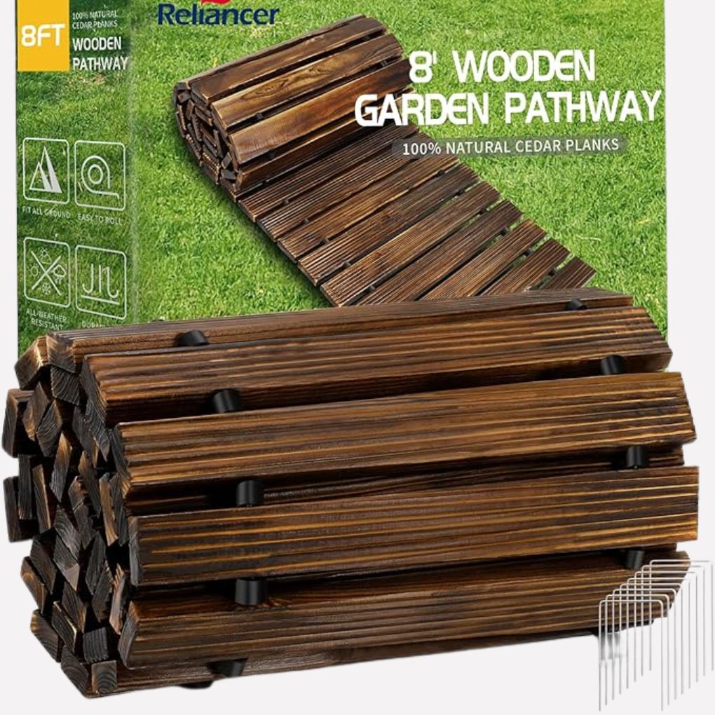 Wooden Roll‑Out Garden Pathway