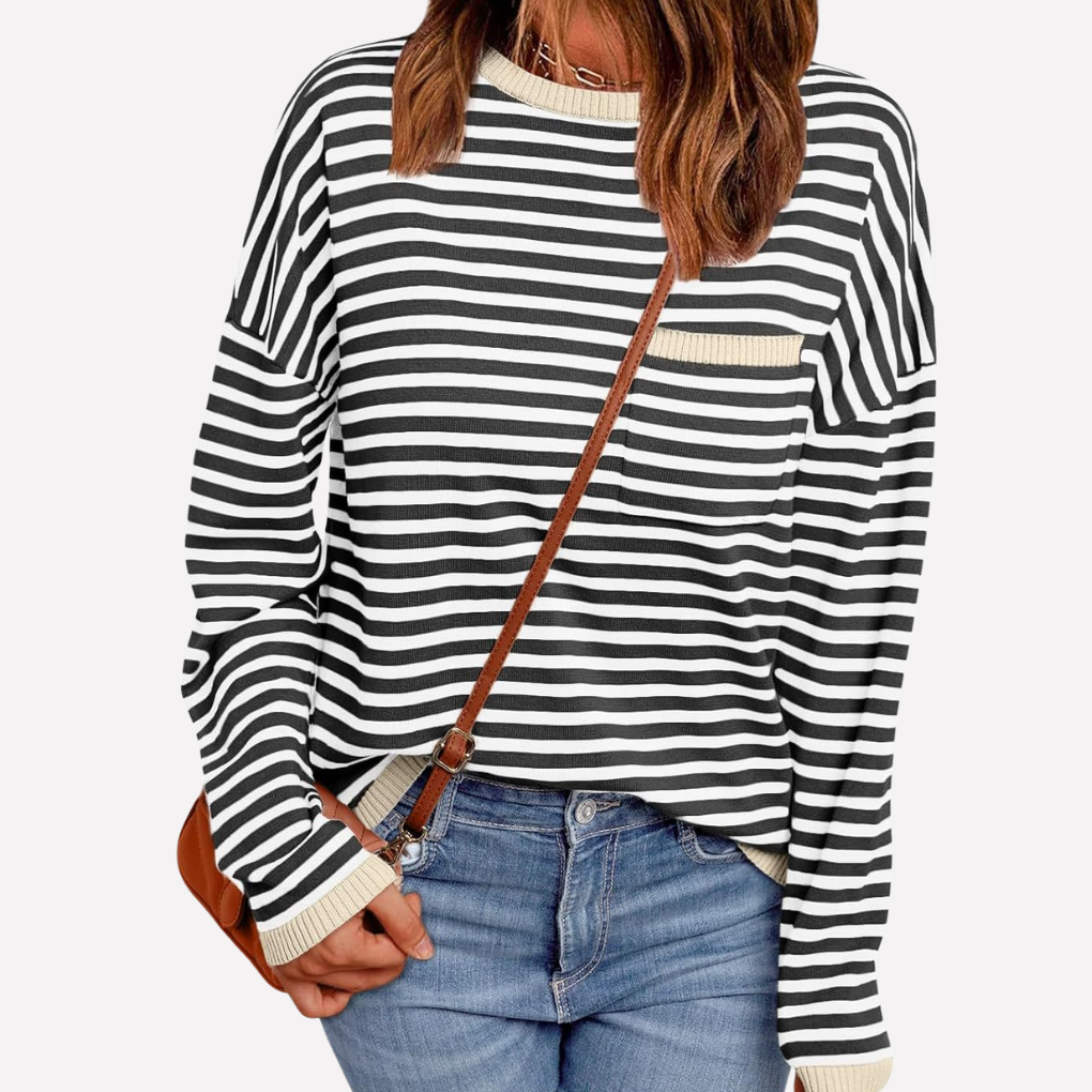 Women’s Striped Knit Pullover